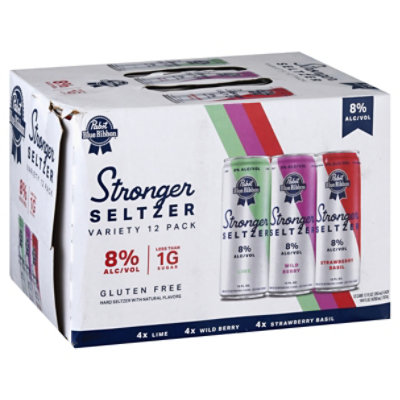 Pabst Stronger Seltzer Variety In Cans - 12-12 FZ