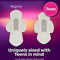 U by Kotex Teen Ultra Thin Unscented Overnight Feminine Pads With Wings - 12 Count - Image 4