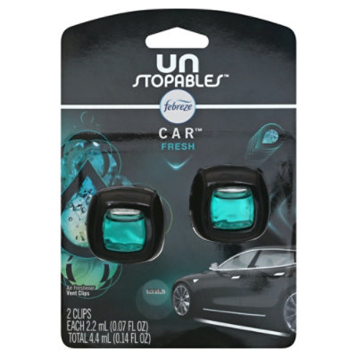 Febreze Car Air Freshener Vent Clips Fresh Scent 2 Clip - 0.14 Fl. Oz ...