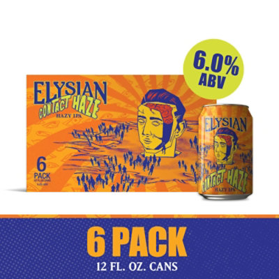 Elysian Contact Haze Hazy IPA Cans - 12-12 Fl. Oz. - Image 1