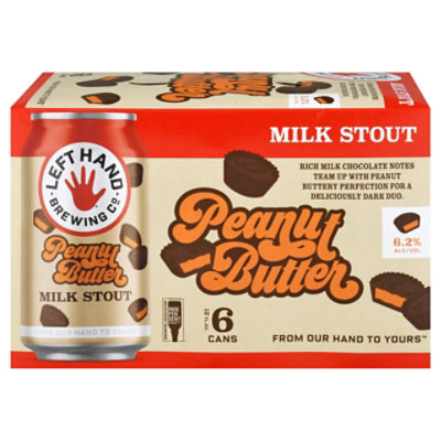 Left Hand Peanut Butter Milk Stout In Cans - 6-12 FZ - Image 3