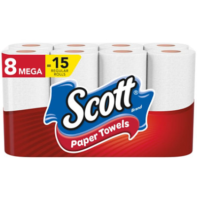 Scott Paper Towels Choose A Sheet Mega Rolls - 8 Roll