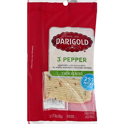 Darigold Pepper Jack Cheese Slices - 10 OZ - Image 2