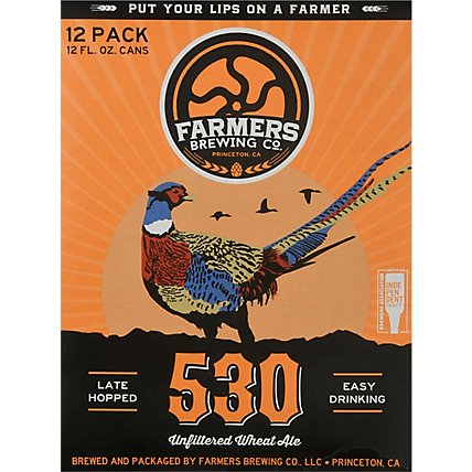Farmers Brewing Company 530 Unfiltered W In Cans - 12-12 FZ - Image 2