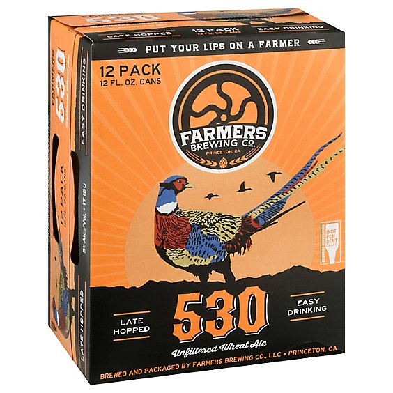 Farmers Brewing Company 530 Unfiltered W In Cans - 12-12 FZ