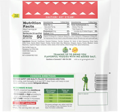 Green Giant Simply Steam Dash Garlic Herb Veggie Medley - 9.5 OZ - Image 5