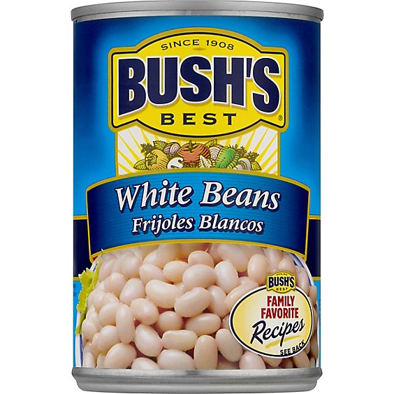 BUSH'S BEST White Beans - 16 OZ