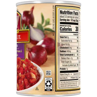 S&W Premium Petite-Cut Diced Tomatoes with Sweet Onions & Roasted Garlic - 14.5 Oz - Image 5