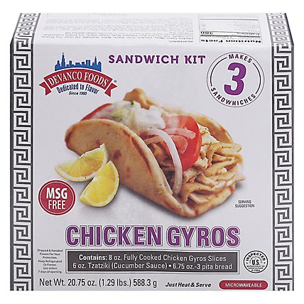 Devanco Foods Chicken Gyros Kit - 1.29 Lb - Image 3