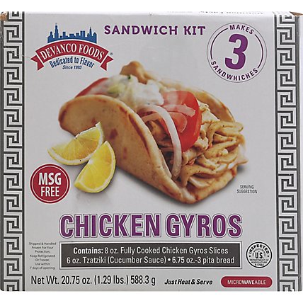 Devanco Foods Chicken Gyros Kit - 1.29 Lb - Image 2