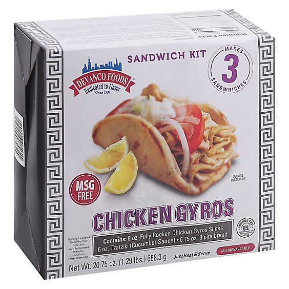 Devanco Foods Chicken Gyros Kit - 1.29 Lb