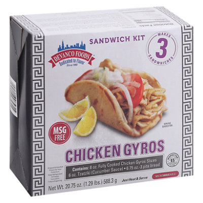 Devanco Foods Chicken Gyros Kit 1.29 Lb JewelOsco