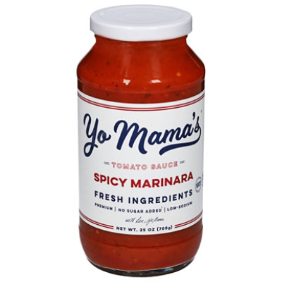 Yo Mamas Foods Tomato Sauce Spicy Marinara - 25 Oz - Image 3