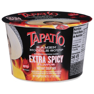 Tapatio Ramen Extra Spicy Bowl - 3.7 OZ