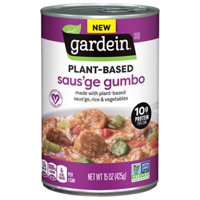 Gardein Plant Based Sausge Gumbo Soup - 15 OZ