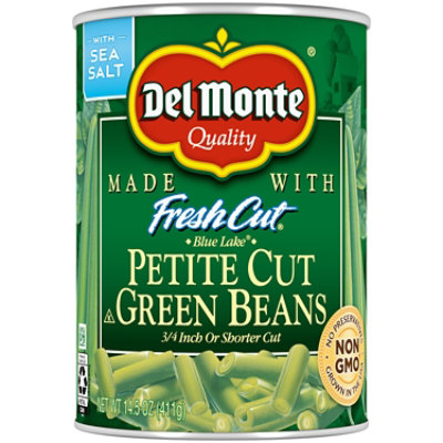 Del Monte Blue Lake Petite Cut Green Beans Can - 14.5 OZ - Image 1