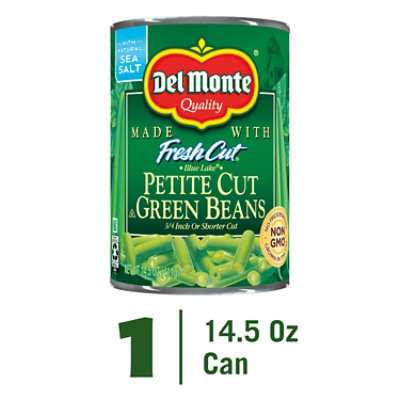 Del Monte Blue Lake Petite Cut Green Beans Can - 14.5 OZ - Image 3