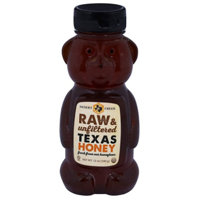 Desert Creek Raw & Unfiltered Texas Honey - 12 Oz - Image 1