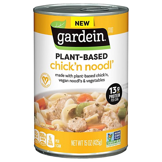 Gardein Plant Based Vegan Chicken Noodle Soup - 15 Oz