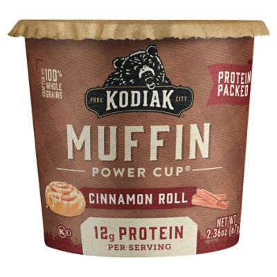 Kodiak Cinnamon Roll Muffin Power Cup - 2.36 Oz - Image 1