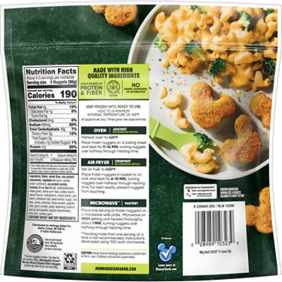 MorningStar Farms Incogmeato Chikn Nuggets Original Vegan Plant Based Protein - 13.5 Oz - Image 8