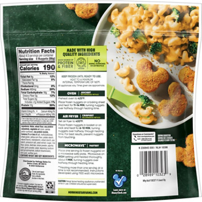 MorningStar Farms Incogmeato Chikn Nuggets Original Vegan Plant Based Protein - 13.5 Oz - Image 6