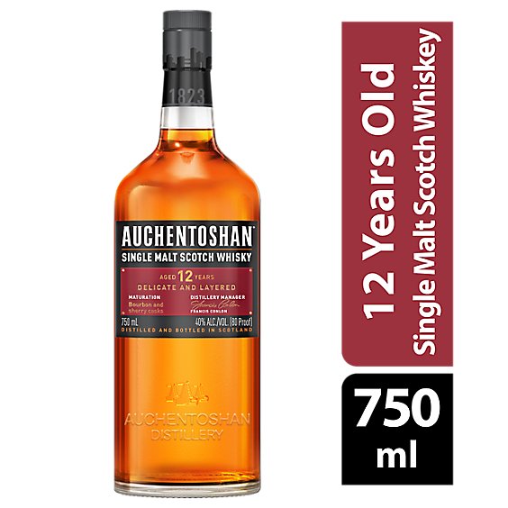 Auchentoshan Whiskey Scotch Year 12 - 25.4 FZ