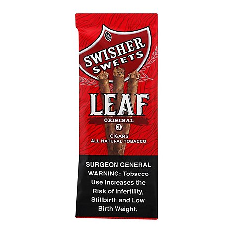 Swisher Sweets Cigar Leaf Original - 3 CT