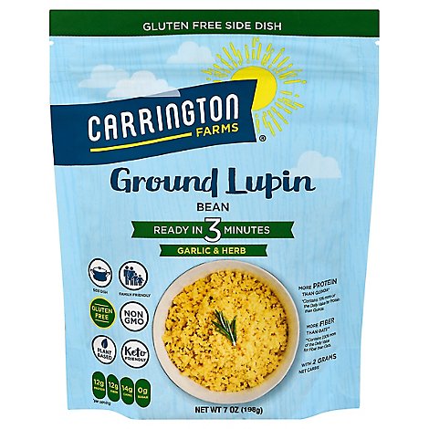 Carrington Farms Lupin Beans Ground Garlic & Herb - 7 Oz