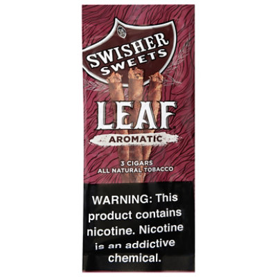 Swisher Sweets Cigar Leaf Sweet Aromatic - 3 CT - Image 1