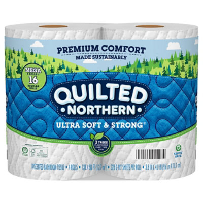 Quilted Northern Ultra Soft & Strong Bath Tissue 4 Mega Rolls - 4 CT