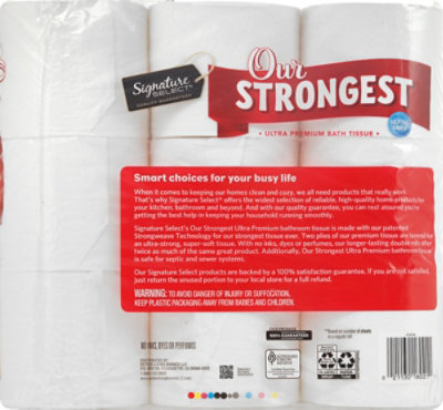 Signature Select Bath Tissue Our Strongest Mega - 9 RL - Image 4