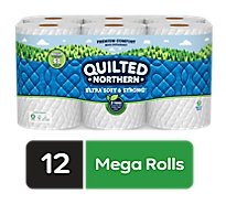 Quilted Northern Ultra Soft And Strong Toilet Paper 12 Mega Roll - 12 RL