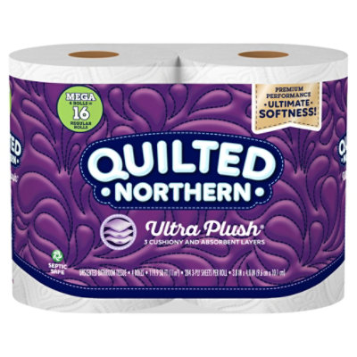 Quilted Northern Ultra Plush Toilet Paper 4 Mega Rolls - 4 CT