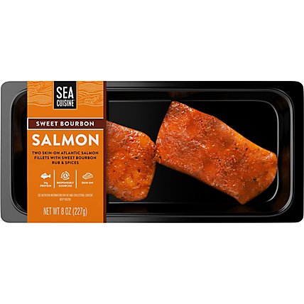 Sea Cuisine Bourbon Rubbed Atlantic Salmon - 8 OZ - Image 1