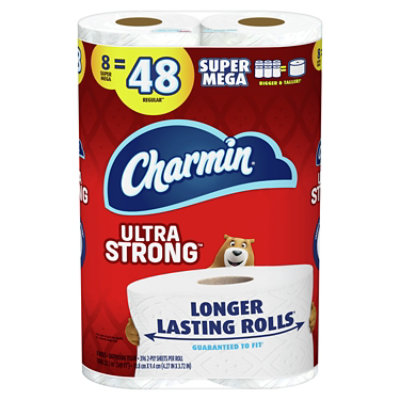 Charmin Ultra Strong Toilet Tissue 8 Super Mega Roll - 8 RL