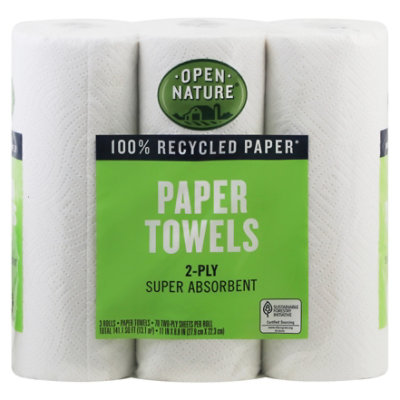 Open Nature Paper Towels - 3 RL - Safeway