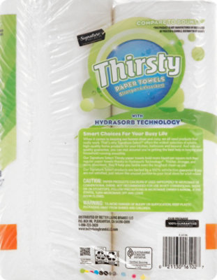 Signature SELECT Paper Towel Thirsty Strong Vari-a-size - 2 RL - Image 4
