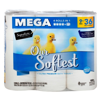 Signature Select Bath Tissue Our Softest Mega - 9 RL