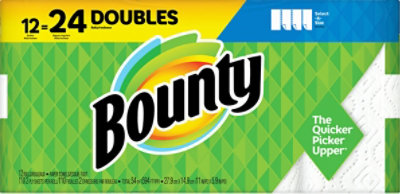 Bounty Paper Towels Select A Size Double Rolls - 12 Roll - Image 2