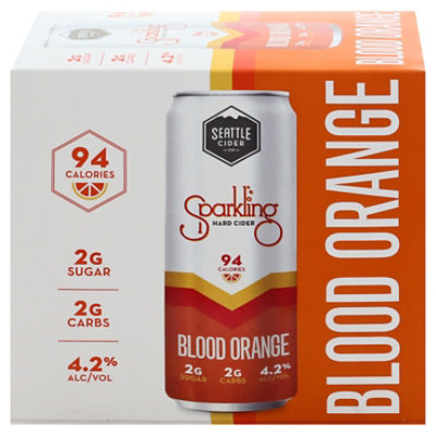 Seattle Cider Sparkling Blood Orange  In Cans - 6-12 FZ - Image 3