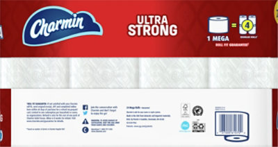 Charmin Ultra Strong Toilet Paper Mega Roll 264 Sheets Per Roll - 24 Count - Image 4