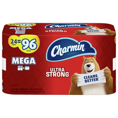 Charmin Ultra Strong Bathroom Tissue Mega Roll 264 Sheets Per Roll - 24 Roll