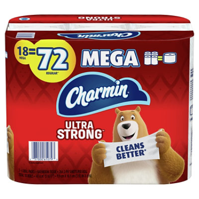 Charmin Ultra Strong 264 Sheets Per Mega Roll Toilet Paper - 18 Roll