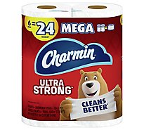 Charmin Ultra Strong Toilet Paper Mega Roll 264 Sheets Per Roll - 6 Count