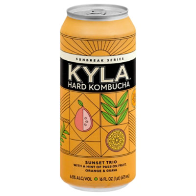 Kyla Hard Kombucha Sunbreak Series Sunset Trio In Can - 16 Fl. Oz. - Image 3