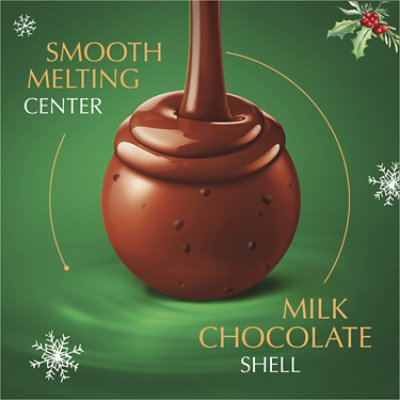 Lindt LINDOR Holiday Peppermint Cookie Milk Chocolate Candy Truffles Bag - 8.5 Oz - Image 2