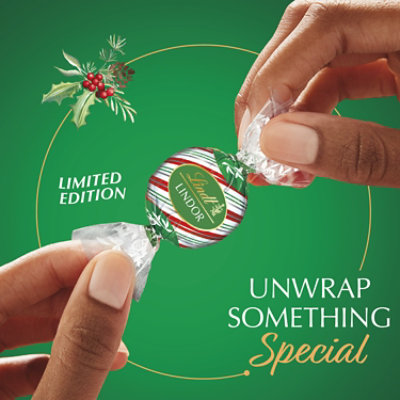 Lindt Lindor Holiday Peppermint Cookie Milk Chocolate Candy Truffles Bag - 8.5 Oz - Image 5