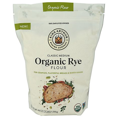 King Arthur Organic Rye Flour - 3 LB