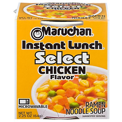 Maruchan Instant Lunch Less Sodium Chicken Paper Cup - 2.25 OZ - Image 3